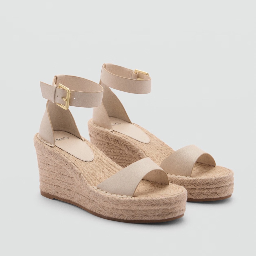 Mango Wedge buckle sandals